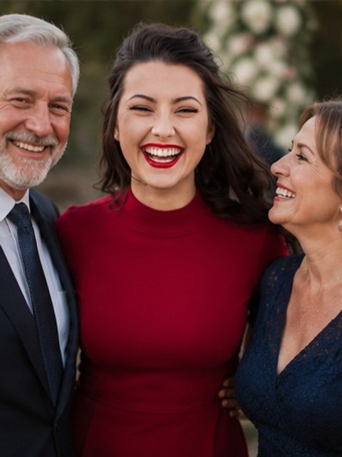 Photo de famille prise lors d'un événement